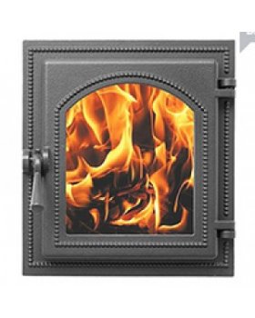 Дверка Везувий каминная 220 (Бронза) (325х290)