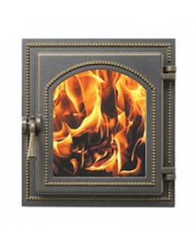 Дверка Везувий каминная 270 (Бронза) (280х250)