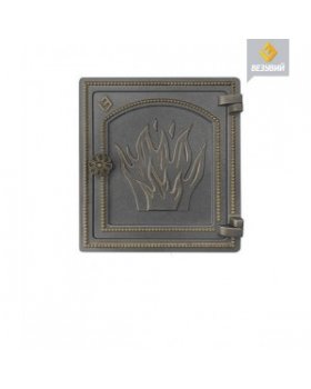 Дверка Везувий печная ДТ-4 (Бронза) (280х250)