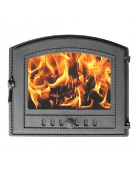 Дверка Везувий каминная 224 (Антрацит) (340х410)