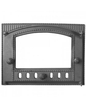 Дверка ДТК-2С (Р) каминная под стекло крашенная (375х300) (ДК-2С)