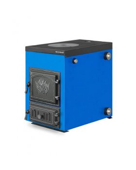 Твердотопливный котел Везувий Эльбрус-18 с плитой