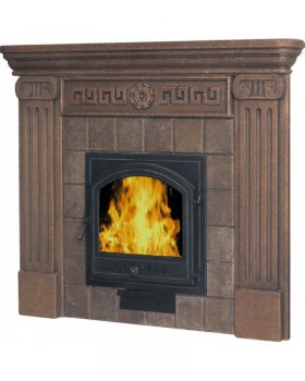 Портал для печей "КОЛОННА" Коричневый-foto2