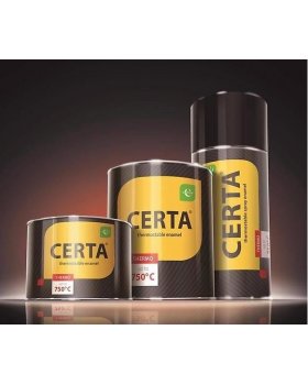 Краска термостойкая черная CERTA (банка 0,8 кг)