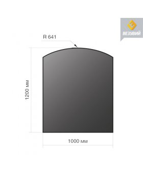 Лист напольный под печь сталь 1200*1000*2 R641