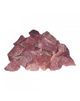 Камень Малиновый кварцит колотый (коробка 20кг)