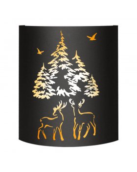 Абажур BLACK (AISI 430) тип 2 "Олени" Абажур BLACK (AISI 430) тип 2 "Олени"