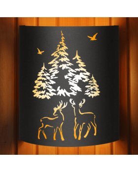 Абажур BLACK (AISI 430) тип 2 "Олени"-foto2