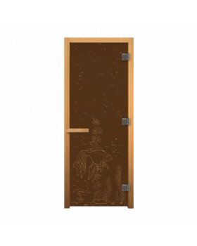 ДС Бронза Матовая "РЫБКА" 190х70 (8мм, 3 петли 716 CR) (ОСИНА) Пр