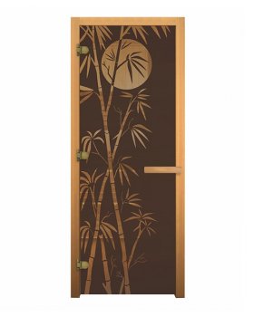 ДС Бронза "БАМБУК" 190х70 (8мм, 3 петли 716 CR) (ОСИНА) Лев