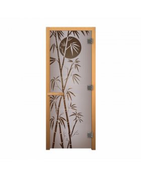 ДС Сатин Матовая "БАМБУК" 190х70 (8мм, 3 петли 710) (ОСИНА) Пр