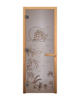 ДС Сатин Матовая "ЛАГУНА" 190х70 (8мм, 3 петли 710) (ОСИНА) Пр-foto2