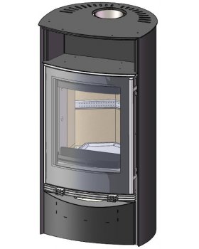 Печь-камин SKI-202/201, черный