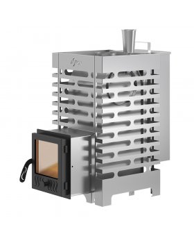 Печь для бани ASTON 16 INOX стекло "АКВА"