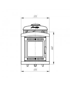 Печь банная «Атмосфера L» с комбинированной облицовкой «Окаменевшее дерево» наборное-foto4