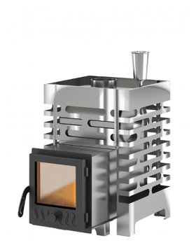 Печь для бани ASTON 12 INOX стекло