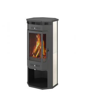 Печь-Камин ASTON 11кВт (180 м3) пристенно-угловой Ø 150мм