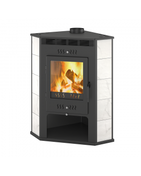 Печь-Камин ASTON 11кВт (180 м3) угловой Ø 150мм