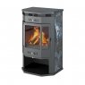 Печь-Камин ASTON 12 кВт (200 м3) Призматик с плитой (Амфиболит)