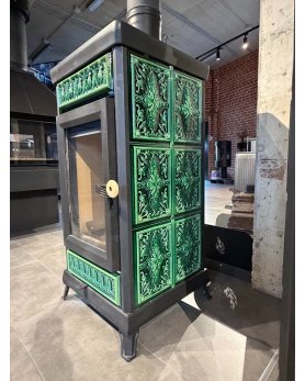 Печь-камин Astov Майолика (Зеленый)-foto3