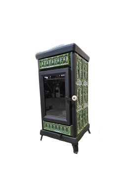 Печь-камин Astov Майолика (Зеленый)