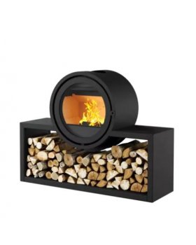 ПЕЧЬ-КАМИН D 600 на подиуме