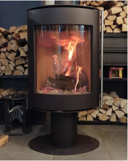 ПЕЧЬ-КАМИН OVAL (Крема беж)-foto5