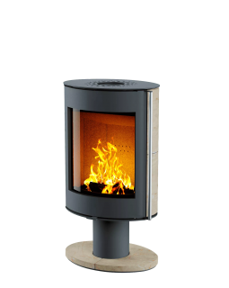 ПЕЧЬ-КАМИН OVAL (Крема беж)-foto2