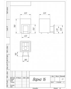 Печь с закрытой каменкой Varna 26 ГАЗ Aisi 430-foto7