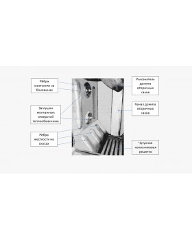 Печь с закрытой каменкой Varna 26 ГАЗ Aisi 430-foto5