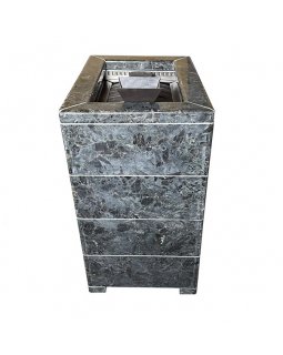 Чугунная печь Verona 18 ГАЗ Закрытая каменка Aisi-304 облицовка Пироксенит-foto5