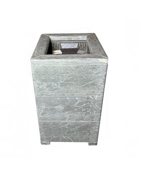 Чугунная Verona 18 Закрытая каменка Aisi-304 облицовка Талькохлорит-foto5