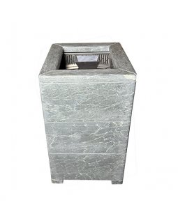 Чугунная печь Verona 18 ГАЗ Закрытая каменка Aisi-304 облицовка Талькохлорит-foto5