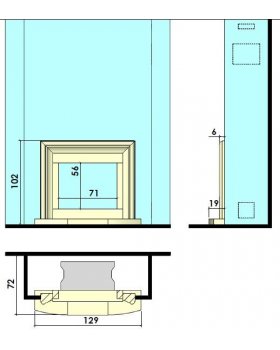 Каминная облицовка CHAZELLES SOLO CS26-foto2