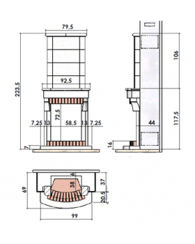 Каминная облицовка CHAZELLES Beauregard-foto2