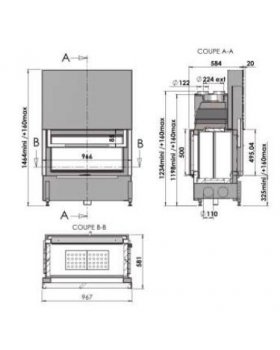 Каминная топка CHAZELLES Cloud 100 R DF-foto2
