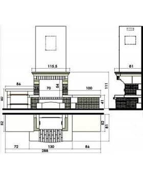 Каминная облицовка CHAZELLES Fleurance 162-foto2