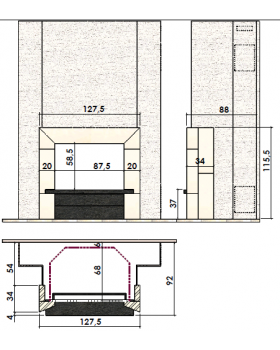 Каминная облицовка CHAZELLES Malte-foto2