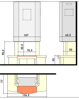 Каминная облицовка CHAZELLES SOLO CS30-foto2