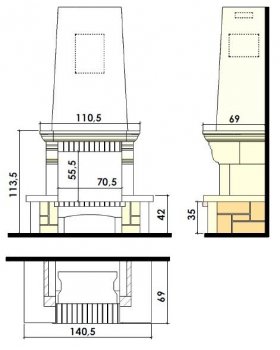 Каминная облицовка CHAZELLES SOLO CS20-foto2