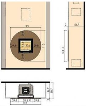 Каминная облицовка CHAZELLES Celeste-foto2