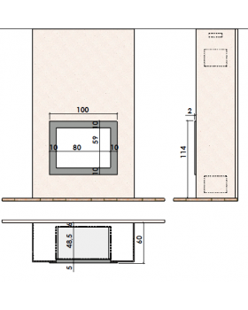 Каминная облицовка CHAZELLES Quiberon-foto2