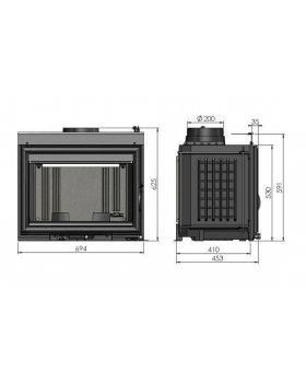 Каминная топка CHAZELLES С700L-foto2