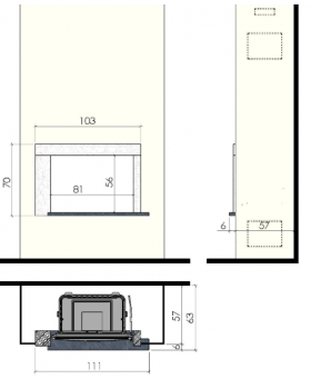 Каминная облицовка CHAZELLES SOLO CS43-foto2