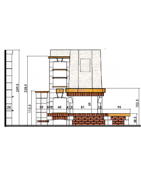 Каминная облицовка CHAZELLES Vilhonneur (барная стойка)-foto2