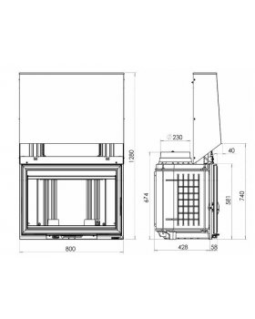 Каминная топка CHAZELLES C801R-foto2