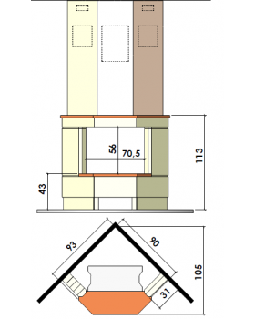 Каминная облицовка CHAZELLES SOLO CS38-foto2