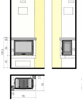 Каминная облицовка CHAZELLES SOLO CS46-foto2