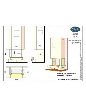 Каминная облицовка CHAZELLES SOLO CS31P70 MP Chazelles-foto2