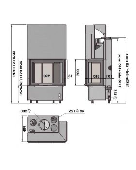 Каминная топка CHAZELLES Cloud 90 R VAD-foto2